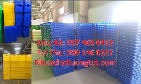 Sóng nhựa bít 1T9, Khay nhựa Đựng Thực Phẩm, Thùng Nhựa Đặc Có Nắp Sóng nhựa 26 bánh xe, Thùng nhựa