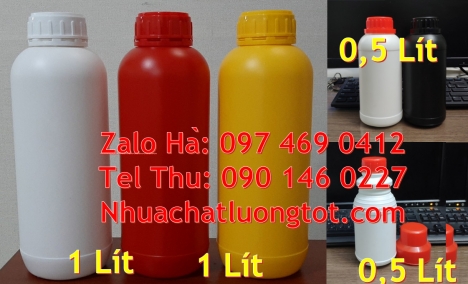 chai 100ml vuông hdpe chai xịt phun sương 500ml chai 250ml đựng thuốc thủy sản, chai 500ml đựng tr