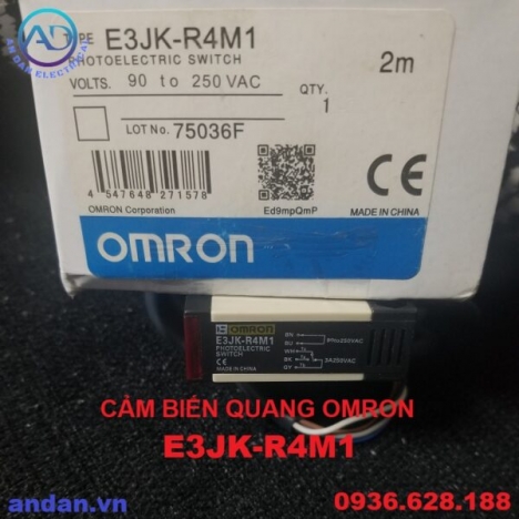 Cảm Biến Quang Omron E3JK-R4M1 90-250VAC, E3JK-R4M2 12-24VDC
