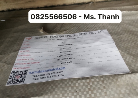 CHUYÊN CUNG CẤP TẤM INOX CÁN NÓNG - FENGYANG