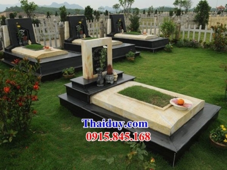 001 mộ đá granite trà vinh đẹp - lăng mộ hoa cương nguyên khối