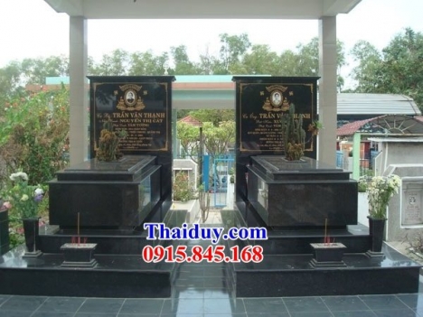001 mộ đá granite trà vinh đẹp - lăng mộ hoa cương nguyên khối