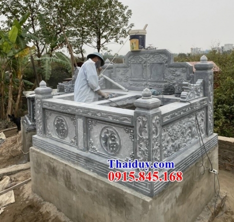 091 mộ đá không mái đẹp điện biên - lăng mộ đá cao cấp