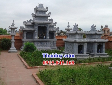 14 lăng thờ đá đẹp điện biên - khu thờ chung nghĩa trang