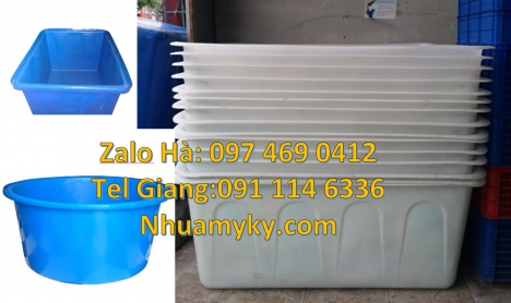 thùng chữ nhật 1000 lít, thùng nhựa vuông 750 lít, thùng nhựa chữ nhật giá rẻ, Thùng nhựa dun