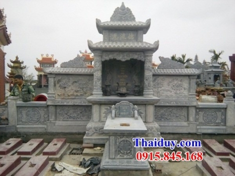 14 lăng thờ đá đẹp điện biên - khu thờ chung nghĩa trang