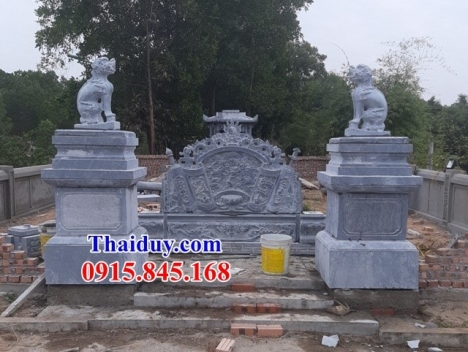 091 mộ đá không mái đẹp điện biên - lăng mộ đá cao cấp