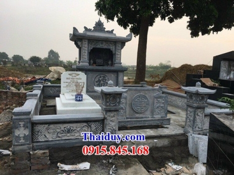 09 lăng mộ đẹp lai châu - mộ đá không mái bằng đá xanh