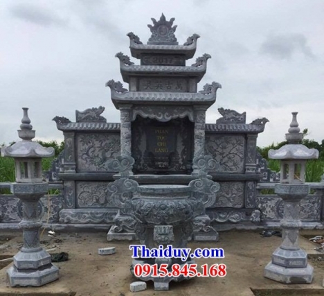 14 lăng thờ đá đẹp điện biên - khu thờ chung nghĩa trang