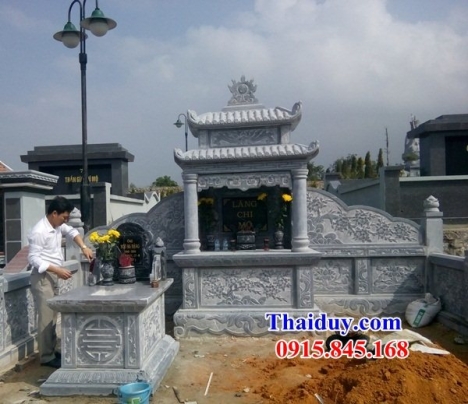 14 lăng thờ đá đẹp điện biên - khu thờ chung nghĩa trang