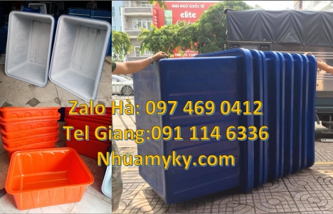 thùng chữ nhật 1000 lít, thùng nhựa vuông 750 lít, thùng nhựa chữ nhật giá rẻ, Thùng nhựa dun