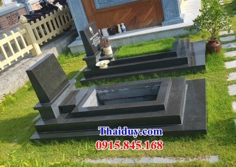 09 lăng mộ đẹp lai châu - mộ đá không mái bằng đá xanh