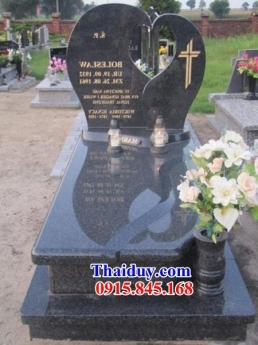 001 mộ đá granite trà vinh đẹp - lăng mộ hoa cương nguyên khối
