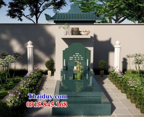 09 lăng mộ đẹp lai châu - mộ đá không mái bằng đá xanh