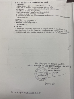 Bán đất trung tâm Hiệp an 6x50 - 100m2 thổ cư - Đức trọng