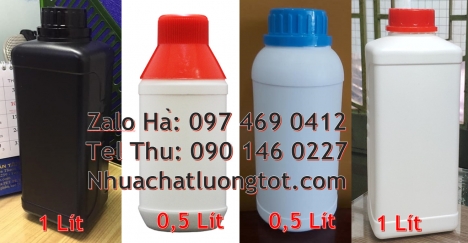 Chai 50ml đựng giấm, chai xịt khử trùng 1l, Chai 500ml miệng nhỏ, chai nhựa 1l đựng axit, chai hdpe,