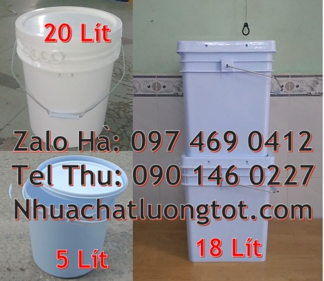 Xô nhựa 22l đựng sơn, vỏ thùng sơn 1l, Thùng nhựa Thùng nhựa 19l giá rẻ. Vỏ thùng sơn 3,8 lít, Vỏ