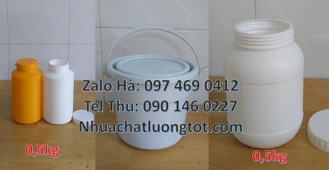 Hủ nhựa 500gr vuông đựng axit, hũ nhựa 100gr 200gr 250gr nắp vặn hũ nhựa đựng mỹ phẩm 200gr, hũ nhự
