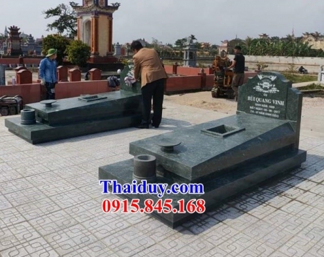 006 Mộ đá đôi đẹp khánh hòa - lăng mộ đá bằng đá xanh
