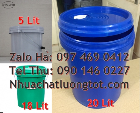 Xô nhựa 22l đựng sơn, vỏ thùng sơn 1l, Thùng nhựa Thùng nhựa 19l giá rẻ. Vỏ thùng sơn 3,8 lít, Vỏ