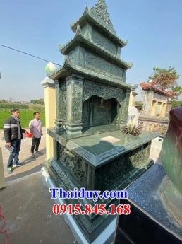 006 Mộ đá đôi đẹp khánh hòa - lăng mộ đá bằng đá xanh