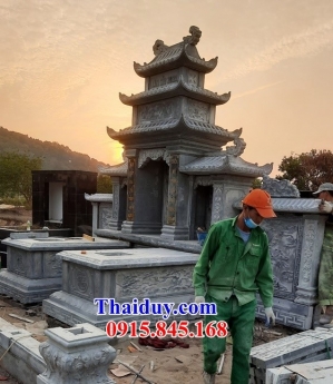 008 Mộ đá phong thủy phú yên - mẫu lăng mộ đá đôi đẹp