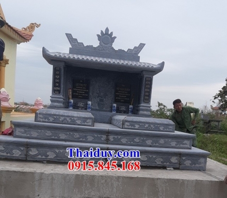 008 Mộ đá phong thủy phú yên - mẫu lăng mộ đá đôi đẹp