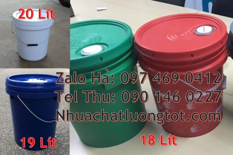 Xô nhựa 22l đựng sơn, vỏ thùng sơn 1l, Thùng nhựa Thùng nhựa 19l giá rẻ. Vỏ thùng sơn 3,8 lít, Vỏ