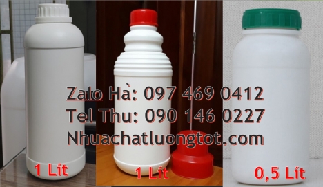 Chai 50ml đựng giấm, chai xịt khử trùng 1l, Chai 500ml miệng nhỏ, chai nhựa 1l đựng axit, chai hdpe,