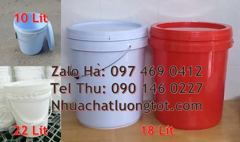 Xô nhựa 22l đựng sơn, vỏ thùng sơn 1l, Thùng nhựa Thùng nhựa 19l giá rẻ. Vỏ thùng sơn 3,8 lít, Vỏ