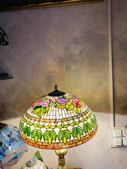 Giao lưu e đèn tiffany hàng cổ họa tiết âu