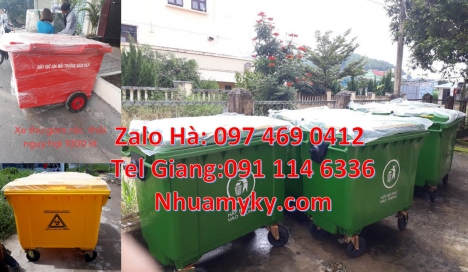 Xe gom rác 500L, Xe gom rác chuyên dùng, Xe rác, Xe tải thu gom rác, Xe thu gom rác đẩy tay, Thùng r