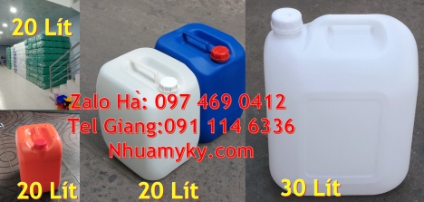 can 10l dẹp đựng axit, Can 25l đựng phân bón, can nhựa giá rẻ hcm, can dẹp 30 đựng nông dược, can 30