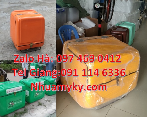thùng giao hàng, thùng giao hàng cỡ nhỏ, Thùng ship hàng, thùng chở bánh bao, Thùng giao hàng 62x52x