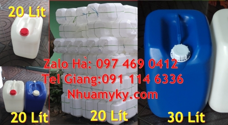 can 10l dẹp đựng axit, Can 25l đựng phân bón, can nhựa giá rẻ hcm, can dẹp 30 đựng nông dược, can 30