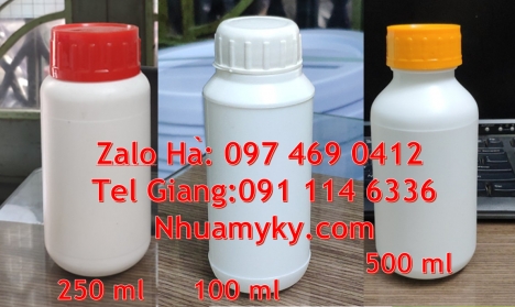 Chai 500ml, Chai 50ml đựng mẫu thử, Chai 30ml nhựa hdpe, Chai nhựa 1000ml đựng mật ong. Chai nhựa, c