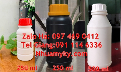 Chai 500ml, Chai 50ml đựng mẫu thử, Chai 30ml nhựa hdpe, Chai nhựa 1000ml đựng mật ong. Chai nhựa, c