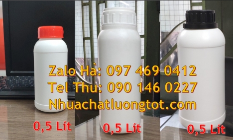 Chai nhựa 50ml đựng thuốc trừ sâu. Chai nhựa 1000ml đựng mật ong. Chai nhựa, chai nhựa hdpe 50ml, ch