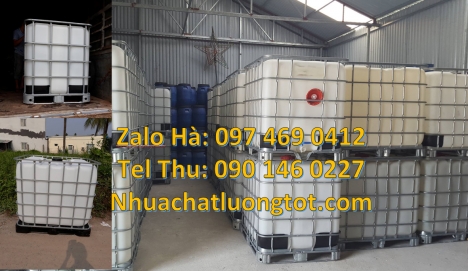 Bồn ibc 1000l đựng chất lỏng, Tank IBC 1000L, thùng nhựa dung tích lớn, thùng ibc 1000l, thùng phuy