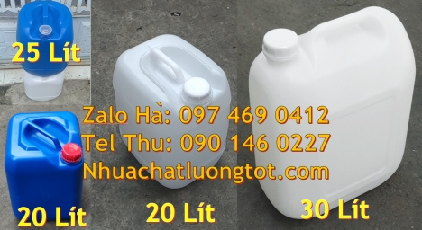 can vuông 30 lít hdpe đựng hóa chất, can nhựa dày 25 lít đựng axit can 20 lít đựng thuốc bảo vệ thự