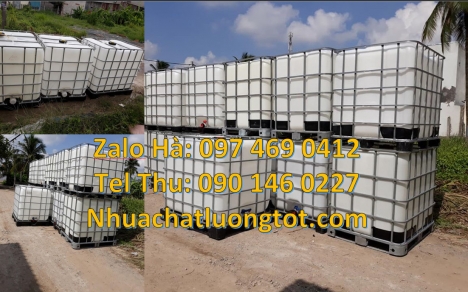 Bồn ibc 1000l đựng chất lỏng, Tank IBC 1000L, thùng nhựa dung tích lớn, thùng ibc 1000l, thùng phuy