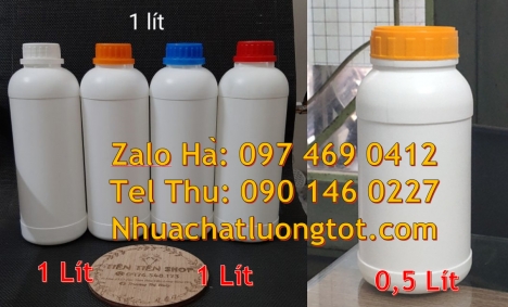 Chai nhựa 50ml đựng thuốc trừ sâu. Chai nhựa 1000ml đựng mật ong. Chai nhựa, chai nhựa hdpe 50ml, ch