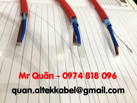 Cáp chống cháy chống nhiễu 2 x 1.5mm2