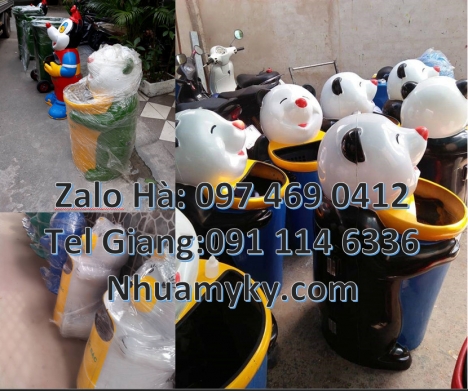 thùng rác con vật, Thùng rác hình con thú, thùng rác nhựa hình thú, thùng rác hình con vật giá rẻ hc