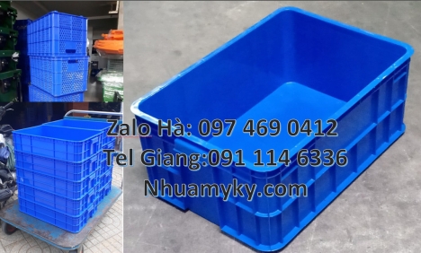 thùng nhựa đựng trái cây sóng nhựa duy tân, thùng nhựa bít, Sọt nhựa, thùng nhựa đặc b3, Thùng nhự
