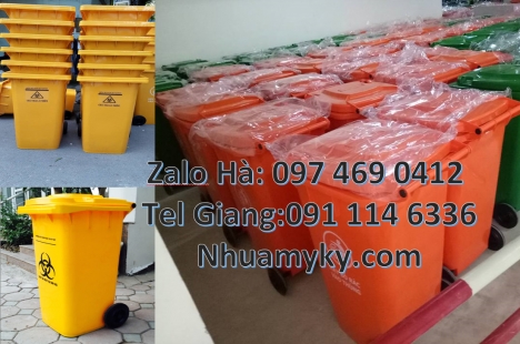 thùng đựng rác công cộng 240l, Thùng đựng rác 120l nhựa hdpe, thùng rác 240l giá rẻ, Thùng rác công