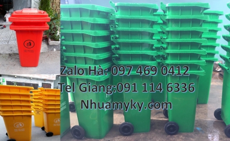 thùng đựng rác công cộng 240l, Thùng đựng rác 120l nhựa hdpe, thùng rác 240l giá rẻ, Thùng rác công