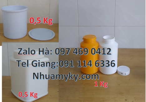 Sỉ lẻ  hũ 1.5kg Bán sỉ hũ 0.5kg, Nơi bán hũ 1kg, Hũ 0.5kg hdpe, Hũ 1kg vặn, Hũ giá rẻ, Hũ nhựa hdpe