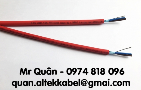 Cáp chống cháy chống nhiễu 2 x 1.5mm2
