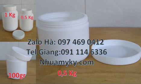 Sỉ lẻ  hũ 1.5kg Bán sỉ hũ 0.5kg, Nơi bán hũ 1kg, Hũ 0.5kg hdpe, Hũ 1kg vặn, Hũ giá rẻ, Hũ nhựa hdpe